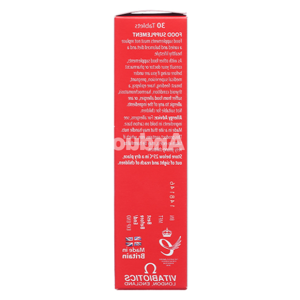 Vitabiotics Cardioace hỗ trợ tim mạch hộp 30 viên