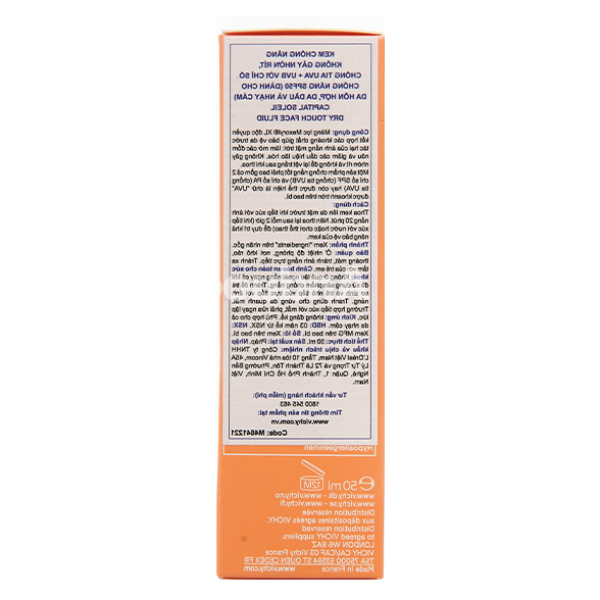Kem chống nắng Vichy Capital Soleil SPF 50 cho da dầu tuýp 50ml