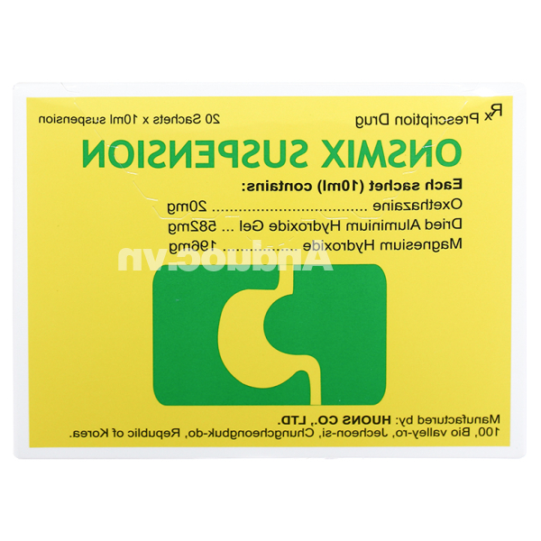 Hỗn dịch uống Onsmix Suspension trị trào ngược dạ dày, thực quản (20 gói x 10ml)