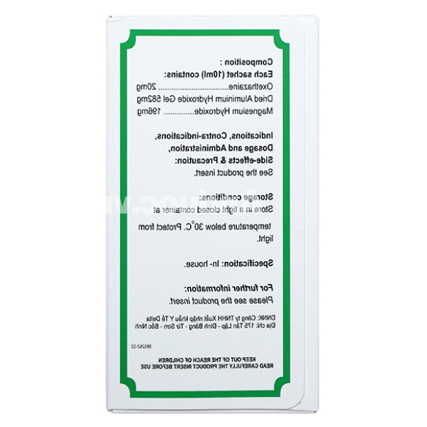 Hỗn dịch uống Onsmix Suspension trị trào ngược dạ dày, thực quản (20 gói x 10ml)