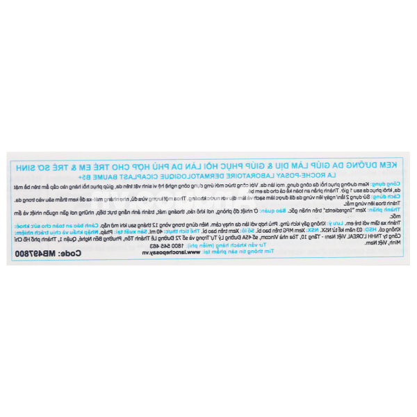Kem dưỡng La Roche-Posay Cicaplast Baume B5 phục hồi da tuýp 40ml