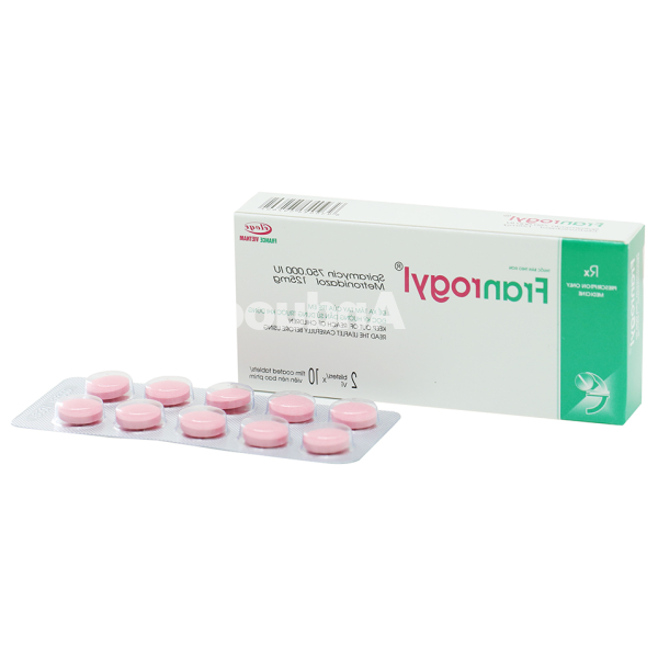 Franrogyl 20mg trị nhiễm khuẩn răng miệng (2 vỉ x 10 viên)