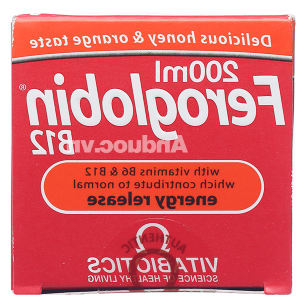 Siro Vitabiotics Feroglobin B12 Liquid hỗ trợ quá trình tạo máu chai 200ml