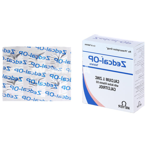 Zedcal-OP Tablets trị loãng xương, nhuyễn xương (5 vỉ x 6 viên)