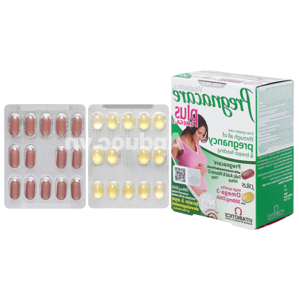 Pregnacare Plus Omega 3 vitamin & khoáng chất cho bà bầu hộp 56 viên