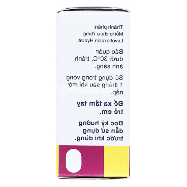 Dung dịch nhỏ mắt Cravit 1.5% trị nhiễm khuẩn mắt lọ 5ml