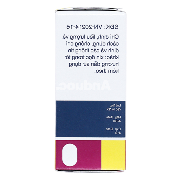 Dung dịch nhỏ mắt Cravit 1.5% trị nhiễm khuẩn mắt lọ 5ml