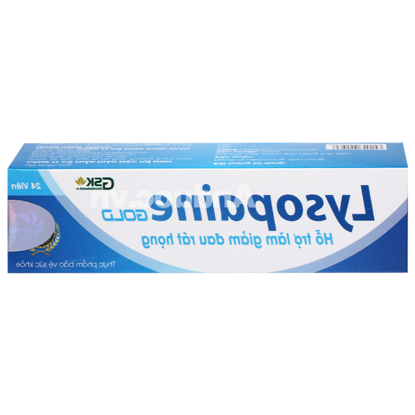 Kẹo ngậm Lysopaine Gold hỗ trợ giảm đau họng, phù nề tuýp 24 viên