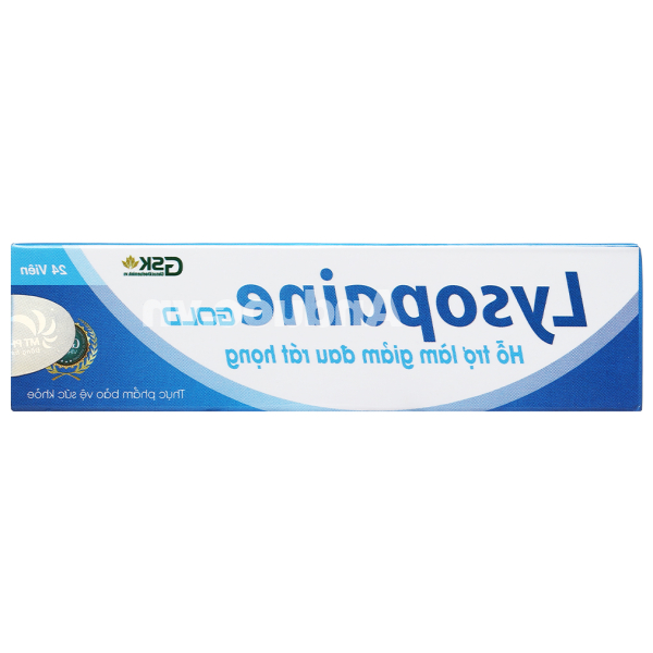 Kẹo ngậm Lysopaine Gold hỗ trợ giảm đau họng, phù nề tuýp 24 viên