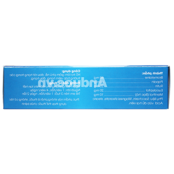 Kẹo ngậm Lysopaine Gold hỗ trợ giảm đau họng, phù nề tuýp 24 viên