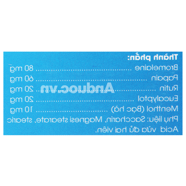Kẹo ngậm Lysopaine Gold hỗ trợ giảm đau họng, phù nề tuýp 24 viên