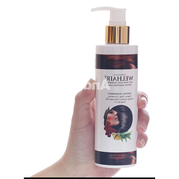 Dầu gội Welhair ngăn rụng tóc, phục hồi hư tổn chai 150g