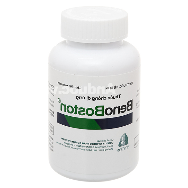 BenoBoston trị viêm mũi dị ứng, mày đay lọ 500 viên