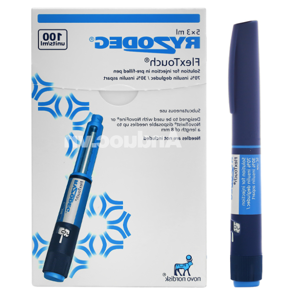 Bút tiêm Ryzodeg FlexTouch 100U/ml trị đái tháo đường (5 cây x 3ml)