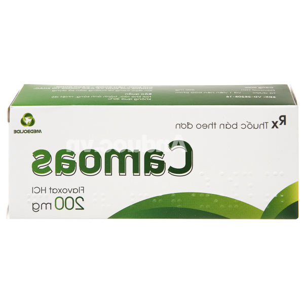 Camoas 200mg giảm triệu chứng tiểu khó, tiểu gấp, tiểu đêm (3 vỉ x 10 viên)