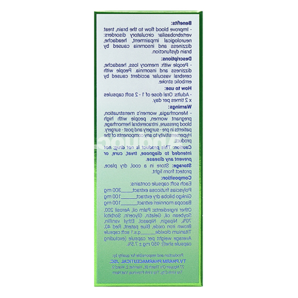 Phariton hỗ trợ giảm triệu chứng suy giảm trí nhớ hộp 30 viên