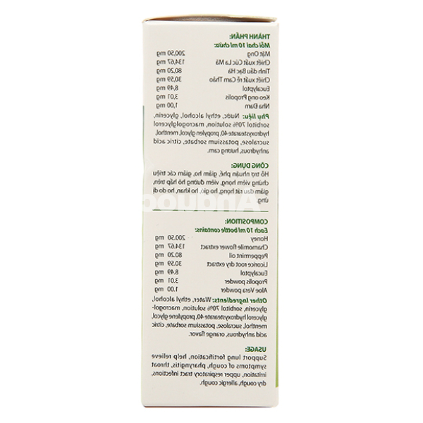 Xịt họng thảo dược Eugica hỗ trợ giảm ho, đau rát họng chai 10ml