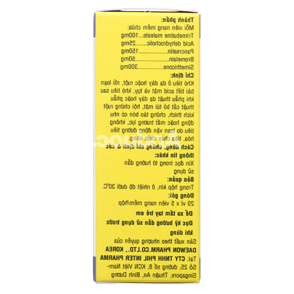 Banitase trị đầy hơi, khó tiêu (20 vỉ x 5 viên)