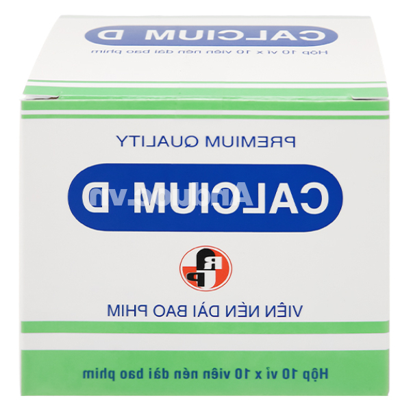 Calcium D Robinson Pharma trị loãng xương, còi xương (10 vỉ x 10 viên)