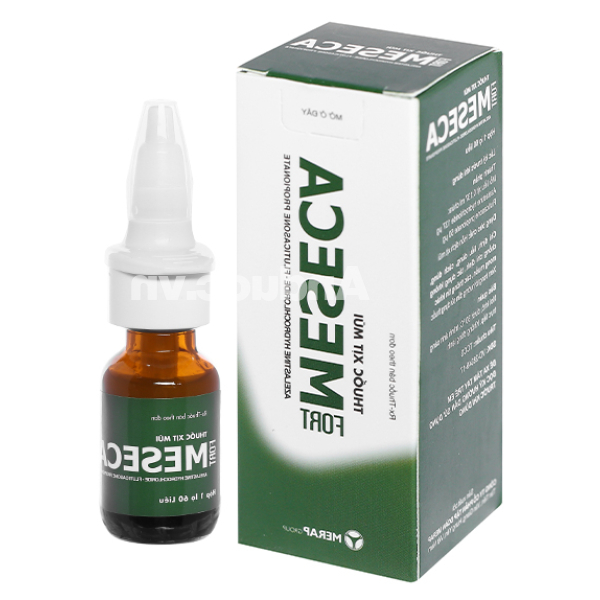 Thuốc xịt mũi Meseca Fort giảm các triệu chứng viêm mũi dị ứng lọ 60 liều