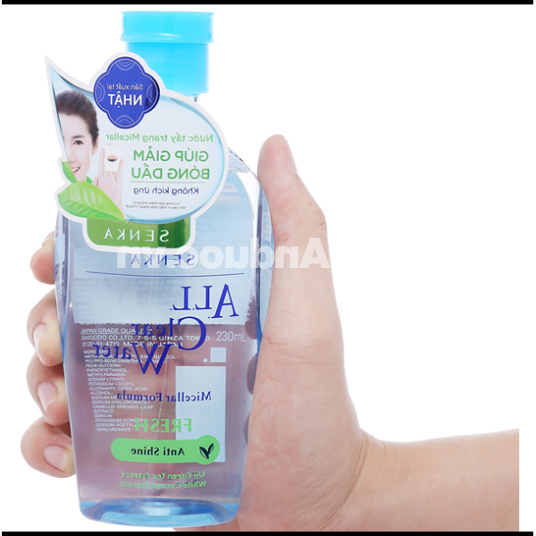 Nước tẩy trang Senka All Clear Water Fresh giảm mụn, kiểm soát nhờn chai 230ml