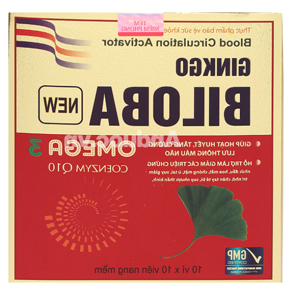 Ginkgo Biloba New tăng cường lưu thông máu não hộp 100 viên