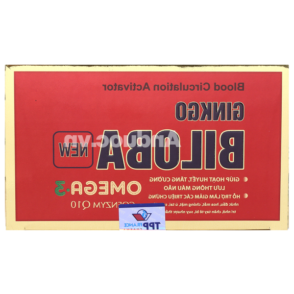 Ginkgo Biloba New tăng cường lưu thông máu não hộp 100 viên