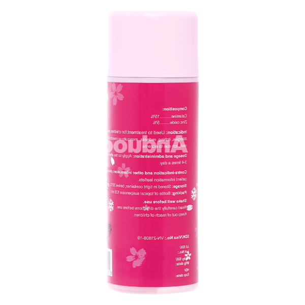 Hỗn dịch bôi da Calamine trị dị ứng, ngứa, rôm sảy chai 120ml