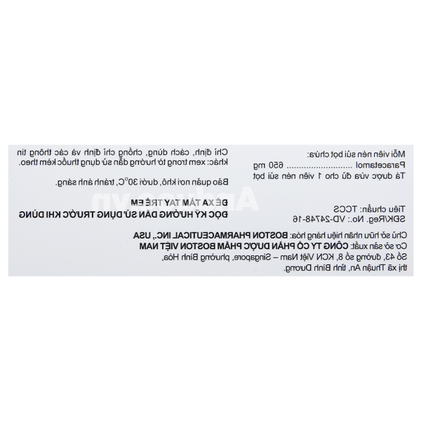 Viên sủi Effer-Paralmax Extra 650mg giảm đau, hạ sốt từ nhẹ đến vừa (5 vỉ x 4 viên)