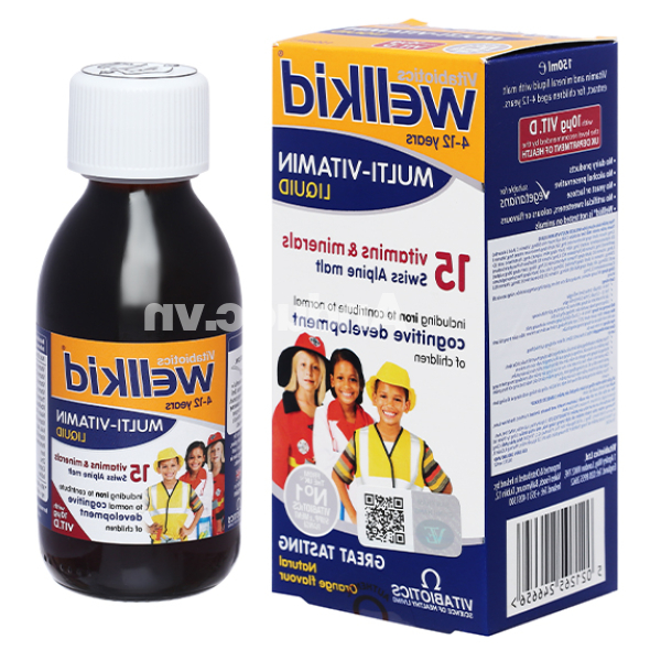Siro WellKid Multi-Vitamin Liquid hỗ trợ tăng đề kháng chai 150ml