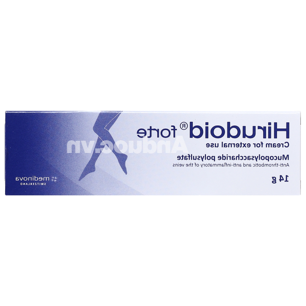 Kem bôi Hirudoid Forte trị viêm tĩnh mạch tuýp 14g