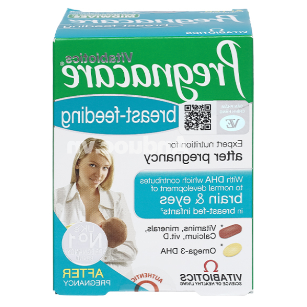 Vitabiotics Pregnacare breast-feeding bổ sung vitamin cho phụ nữ cho con bú hộp 84 viên