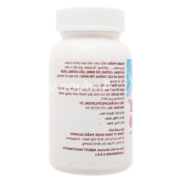 Ibumed 400 giảm đau, hạ sốt, kháng viêm chai 200 viên