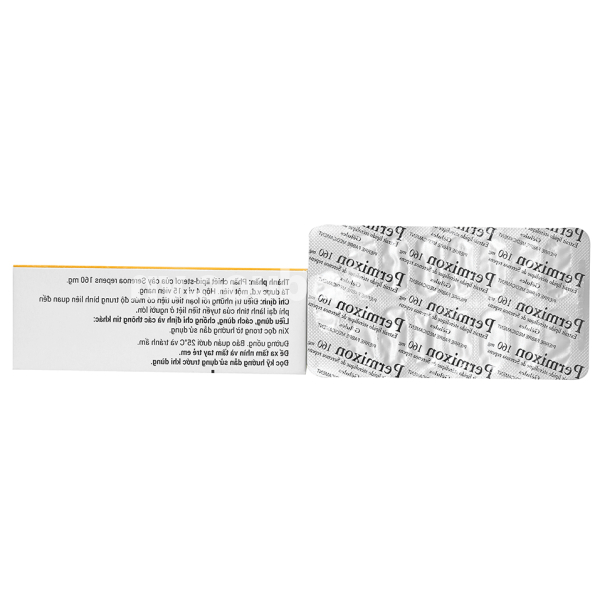 Permixon 160mg trị rối loạn tiểu tiện do phì đại tuyến tiền liệt (4 vỉ x 15 viên)