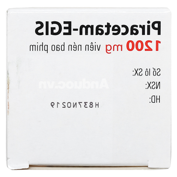 Piracetam-EGIS 1200mg trị triệu chứng của hội chứng tâm thần thực thể lọ 20 viên