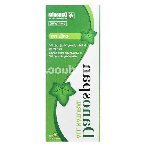 Siro Danospan trị viêm đường hô hấp cấp có kèm ho, viêm phổi mạn tính chai 100ml