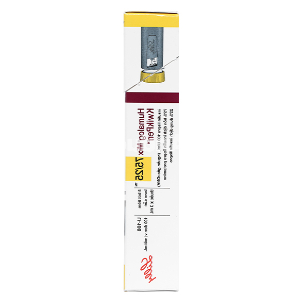 Bút tiêm Humalog Mix 75/25 KwikPen 100IU/ml trị đái tháo đường (5 cây x 3ml)