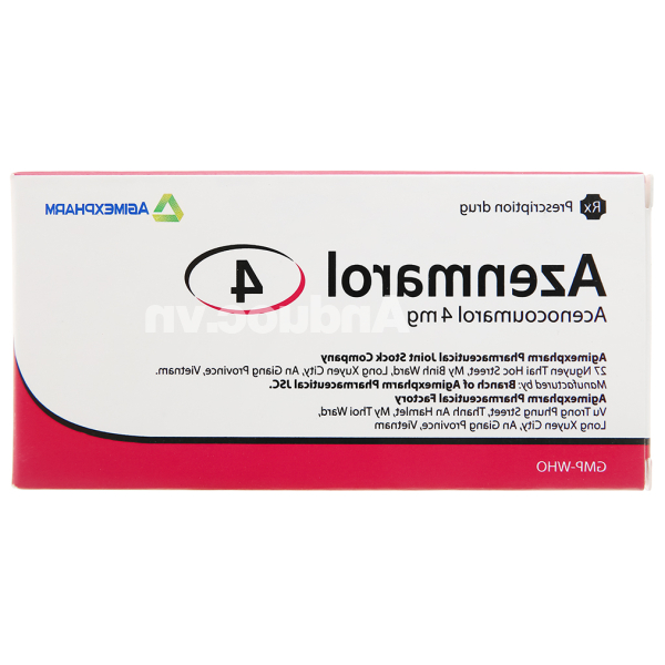 Azenmarol 4 phòng và trị huyết khối (10 vỉ x 10 viên)