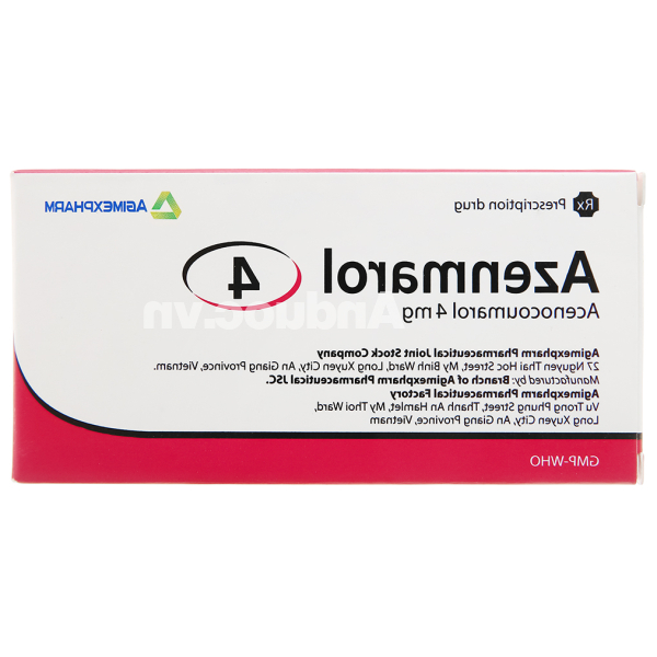 Azenmarol 4 phòng và trị huyết khối (10 vỉ x 10 viên)