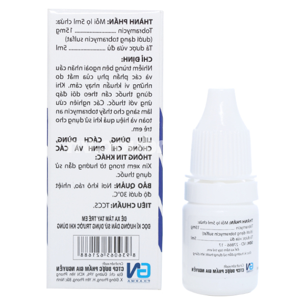 Dung dịch nhỏ mắt Torexvis 0.3% trị nhiễm khuẩn mắt lọ 5ml