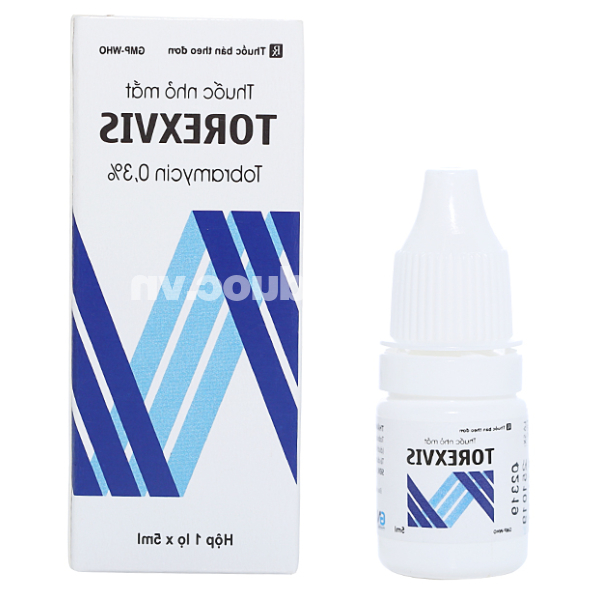 Dung dịch nhỏ mắt Torexvis 0.3% trị nhiễm khuẩn mắt lọ 5ml