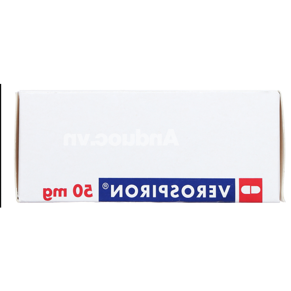 Verospiron 50mg trị phù, tăng huyết áp (3 vỉ x 10 viên)