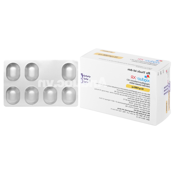 Xigduo XR 10mg/1000mg trị đái tháo đường tuýp 2 (4 vỉ x 7 viên)