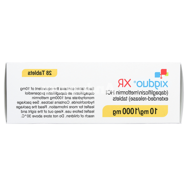 Xigduo XR 10mg/1000mg trị đái tháo đường tuýp 2 (4 vỉ x 7 viên)