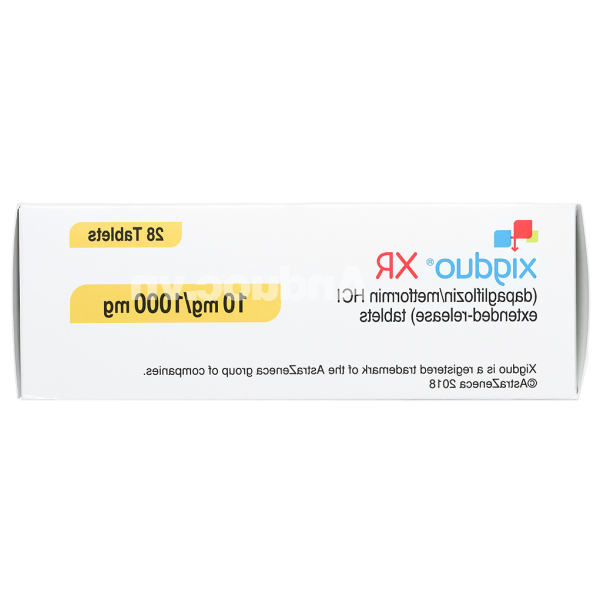 Xigduo XR 10mg/1000mg trị đái tháo đường tuýp 2 (4 vỉ x 7 viên)