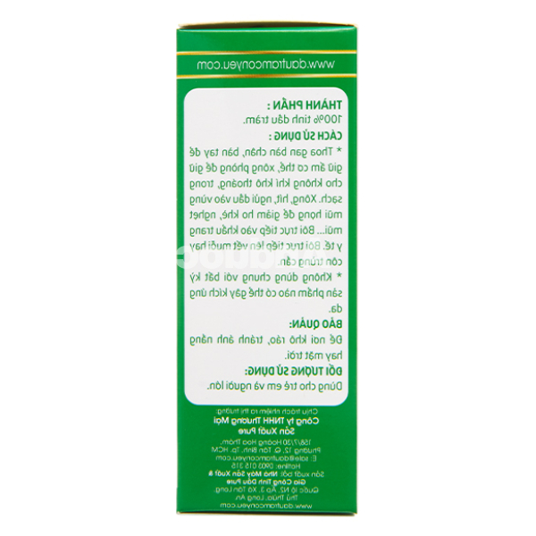 Tinh dầu tràm Dr. Tràm giữ ấm, dịu vết côn trùng cắn chai 20ml