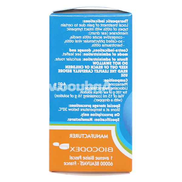 Dung dịch nhỏ tai Otipax trị đau tại chỗ do viêm tai chai 15ml