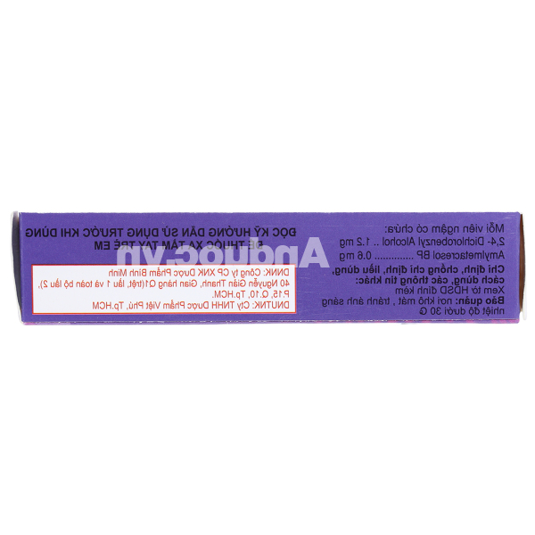 Viên ngậm Cufo trị viêm họng, đau họng (2 vỉ x 12 viên)