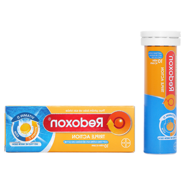 Viên sủi Redoxon Triple Action hỗ trợ tăng đề kháng tuýp 10 viên