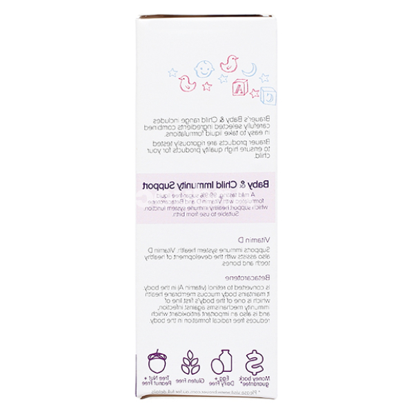 Siro Brauer Immunity Support tăng đề kháng cho trẻ sơ sinh chai 100ml